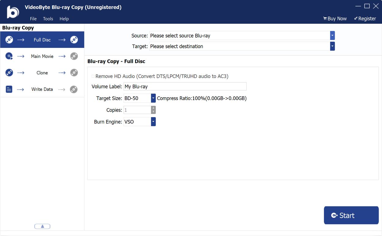 VideoByte Blu-ray Copy + crack